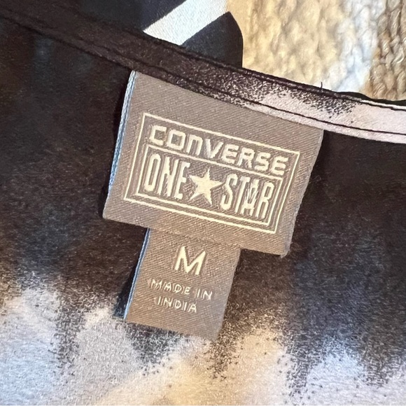 Converse for Target top blouse in Black & White tie-dye look print - Picture 3 of 3